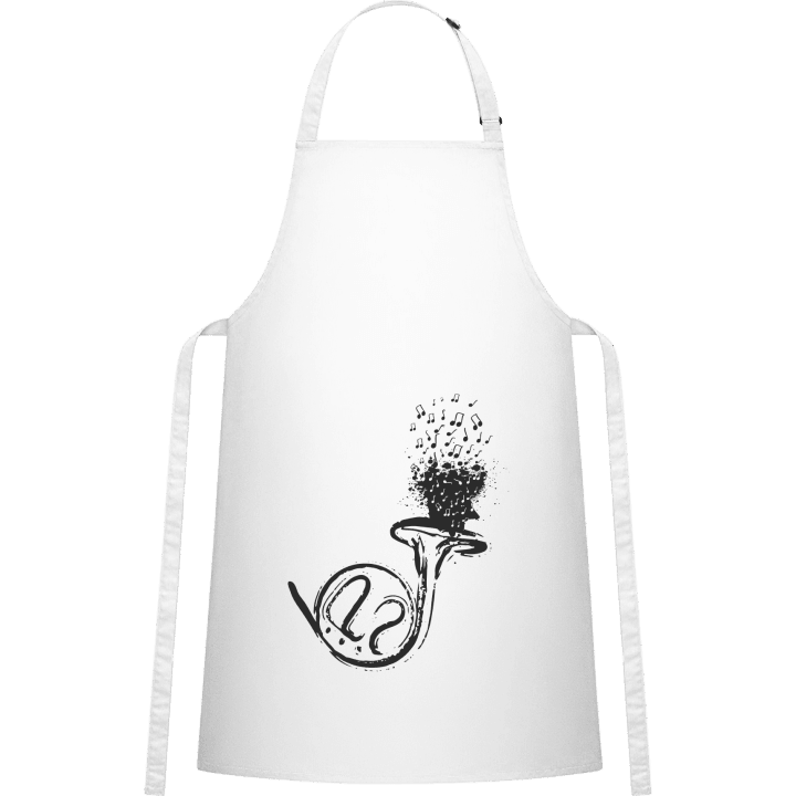 French Horn Illustration Kitchen Apron contain pic