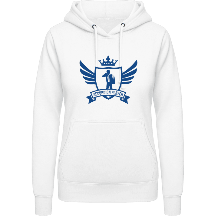 Accordion Player Winged Women Hoodie contain pic