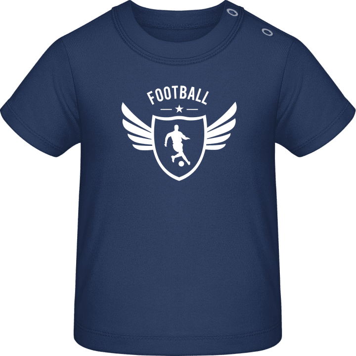 Football Winged Baby T-skjorte contain pic