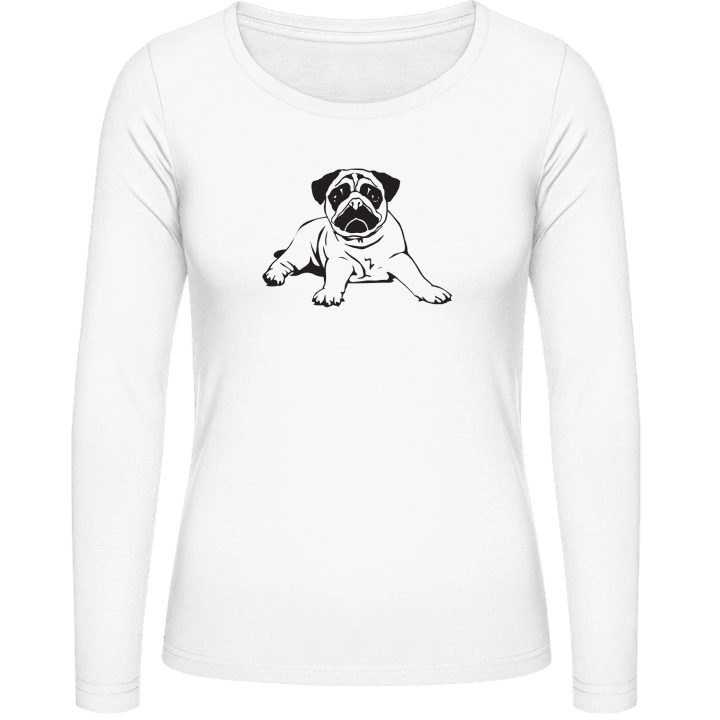 Pugs Dog T-shirt à manches longues pour femmes 0 image