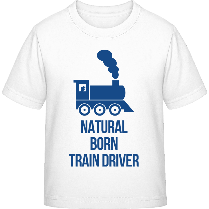 Natural Born Train Driver T-shirt för barn contain pic