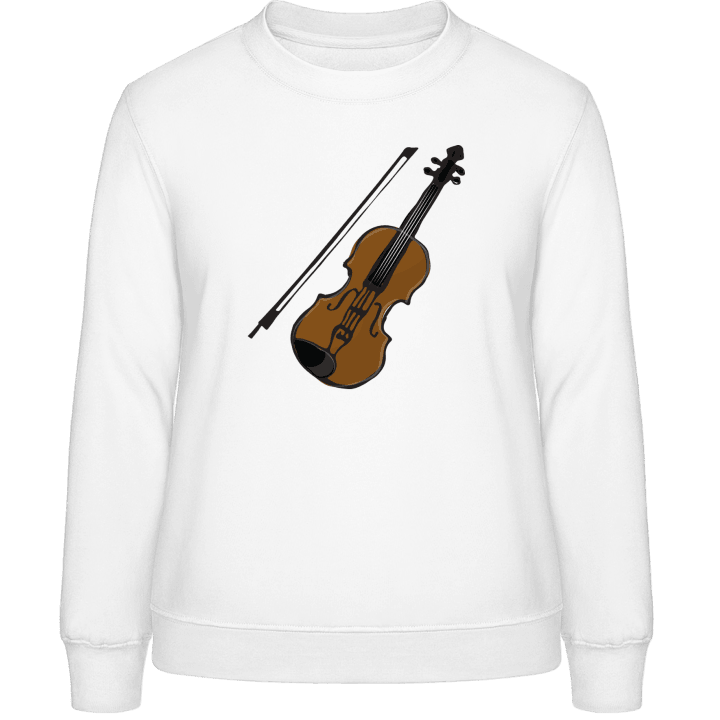 Violin Illustration Sweatshirt för kvinnor contain pic