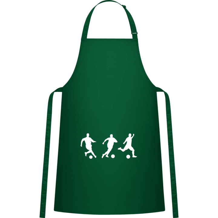 Soccer Players Silhouette Kitchen Apron contain pic