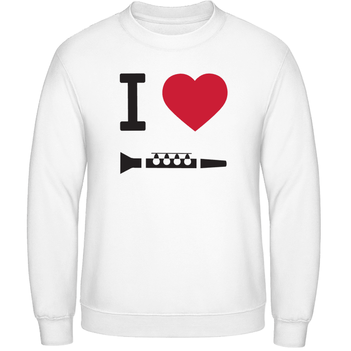 I Heart Clarinet Sweatshirt 0 image