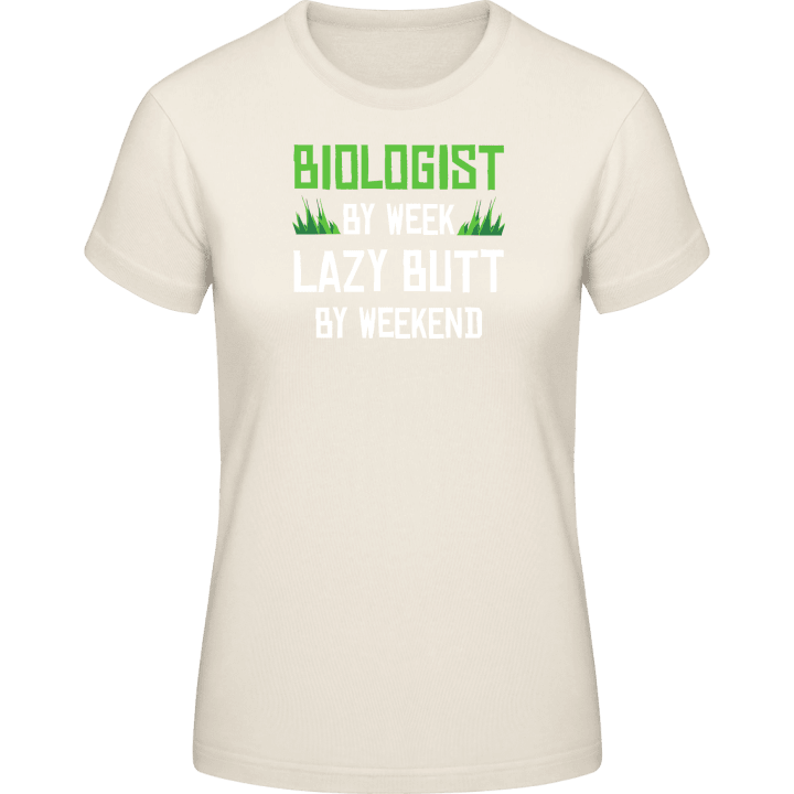 Biologist By Week T-skjorte for kvinner contain pic