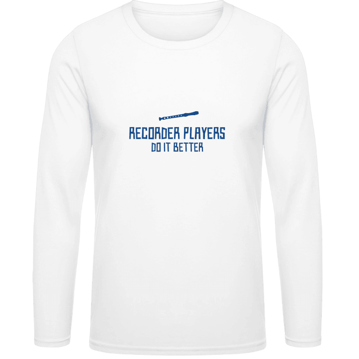 Recorder Player Do It Better Langermet skjorte contain pic