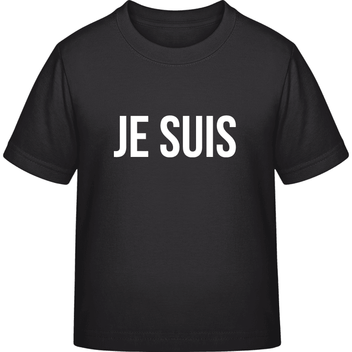 Je Suis + Text T-shirt för barn contain pic