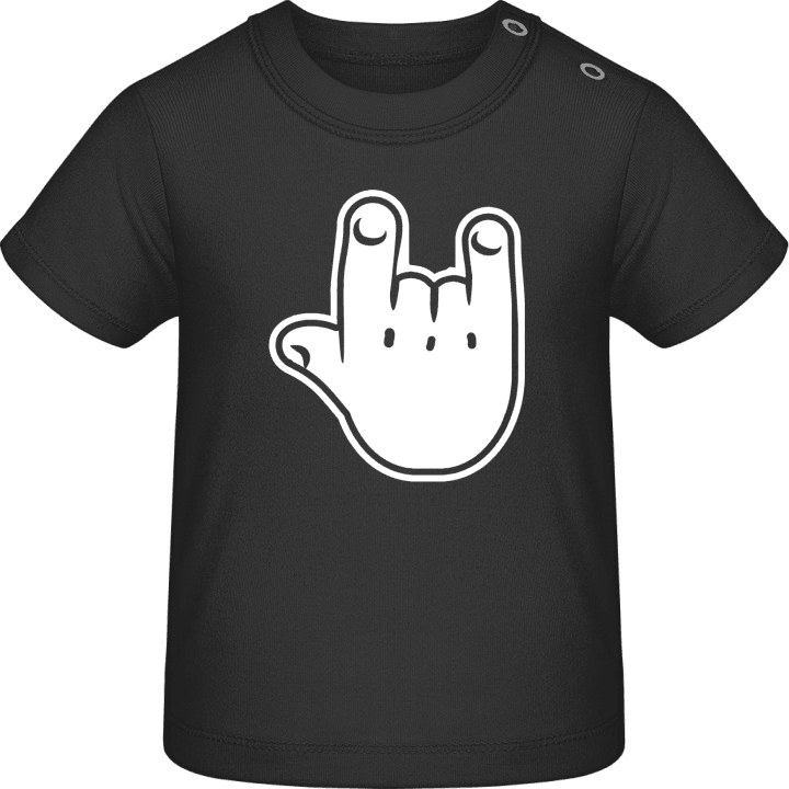 Rock On Small Children Hand T-shirt för bebisar contain pic