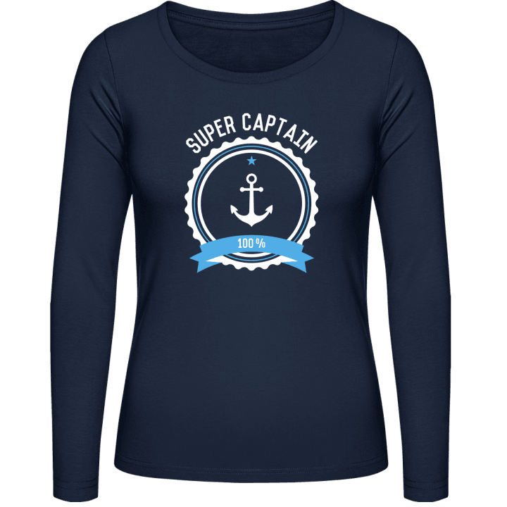 Super Captain 100 Percent Langermet skjorte for kvinner contain pic
