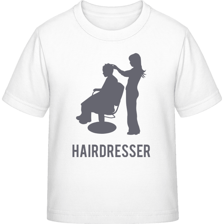 Hairdresser at Work Camiseta infantil contain pic
