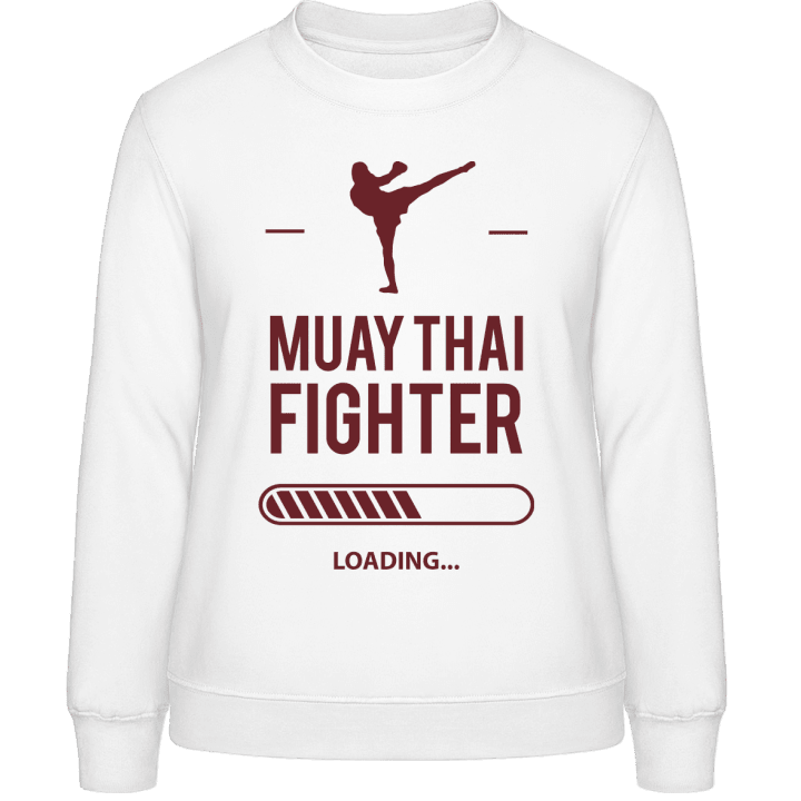 Muay Thai Fighter Loading Sweatshirt för kvinnor contain pic