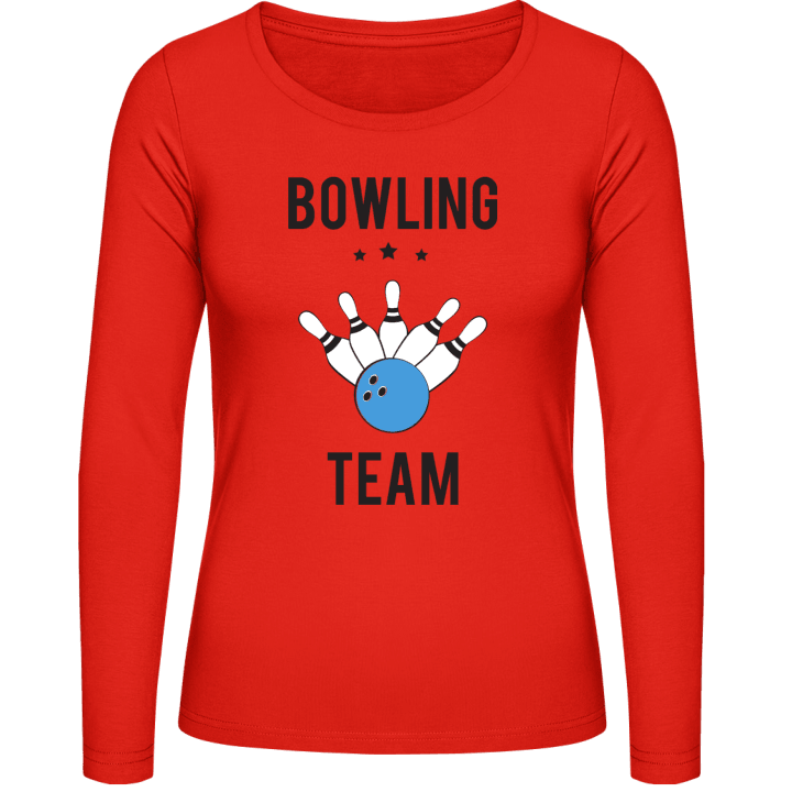 Bowling Team Strike Langermet skjorte for kvinner contain pic