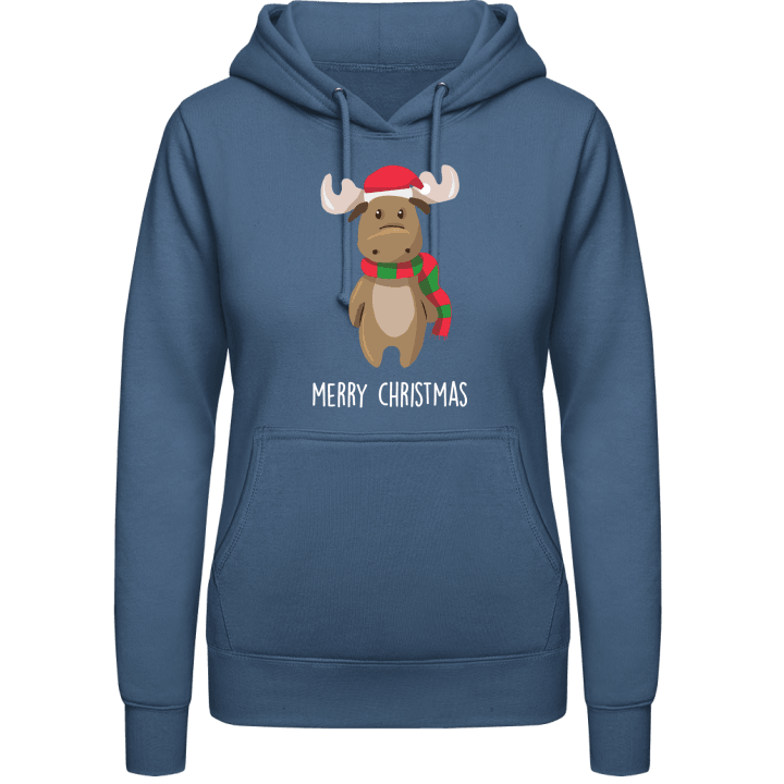 Merry Christmas Elk Hoodie för kvinnor 0 image