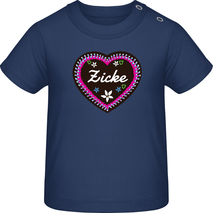 Zicke Lebkuchenherz Baby T-Shirt contain pic