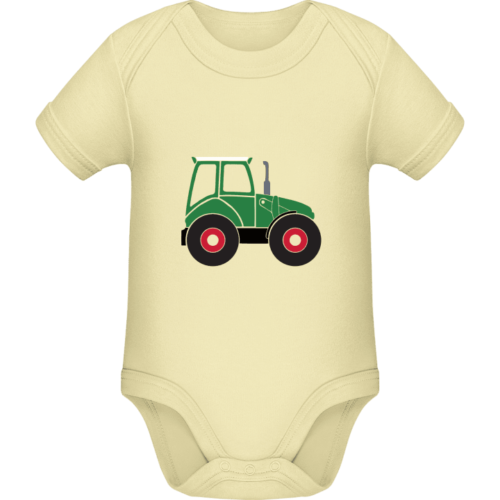 Green Tractor Baby romperdress contain pic