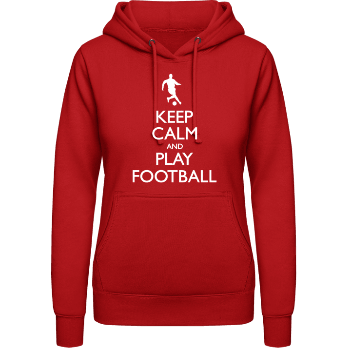 Keep Calm Football Felpa con cappuccio da donna contain pic