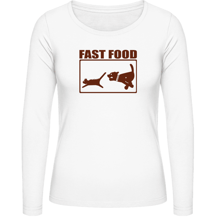 Fast Food Frauen Langarmshirt contain pic