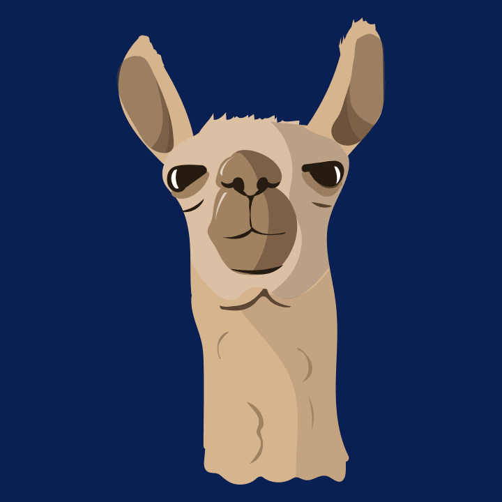 Llama Funny Head Maglietta 0 image