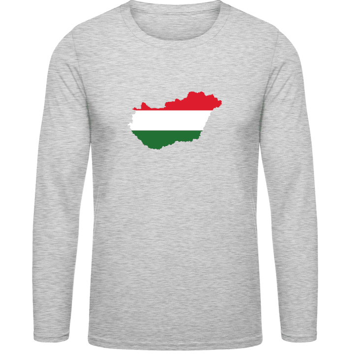 Hungary Map Langermet skjorte contain pic