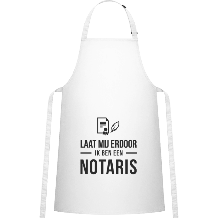 Laat mij door ik ben een notaris Delantal de cocina 0 image