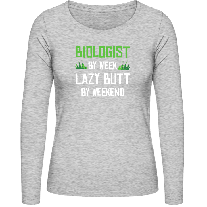 Biologist By Week Vrouwen Lange Mouw Shirt contain pic