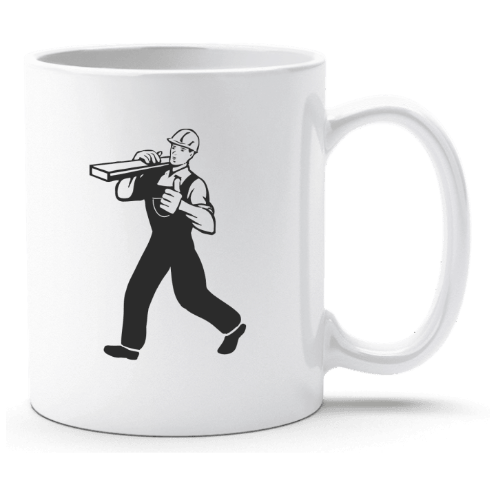 Construction Worker Silhouette Taza contain pic