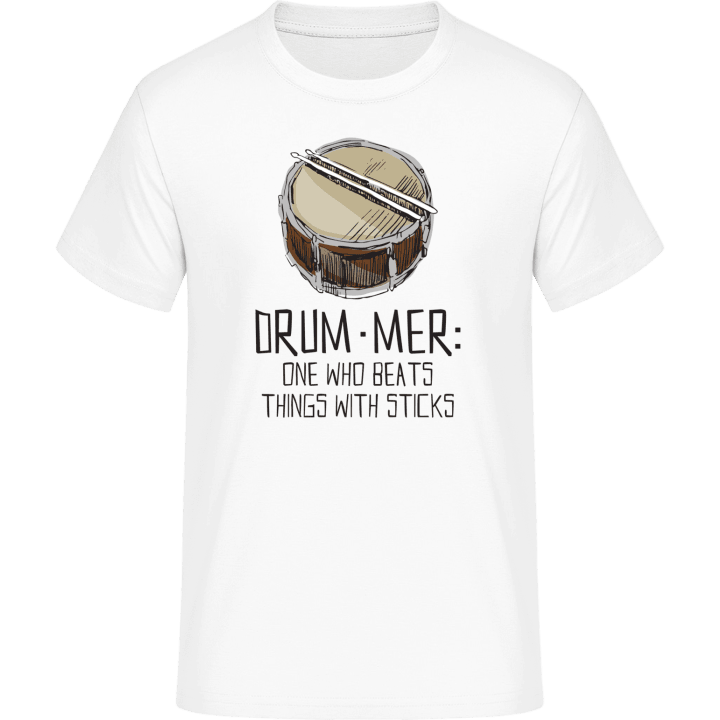 Drummer Beats Things With Sticks T-Shirt contain pic