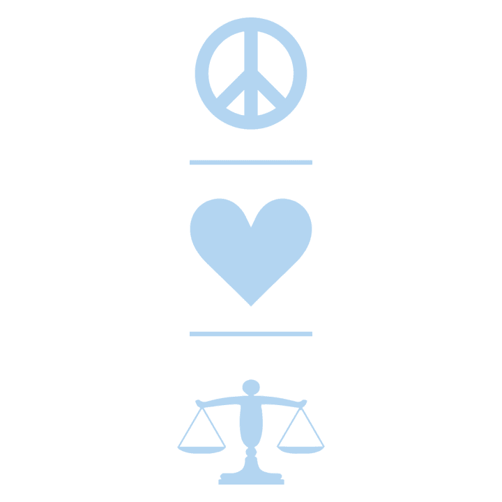 Peace Love Justice T-skjorte 0 image