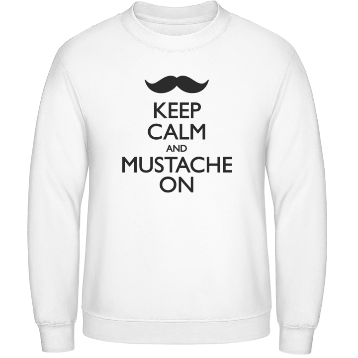 Keep calm and Mustache on Sweatshirt contain pic