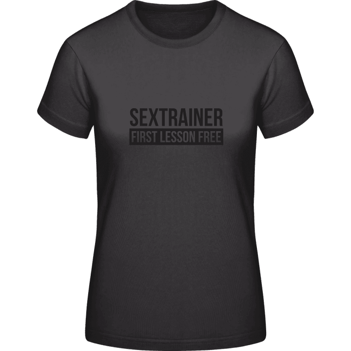 Sextrainer First Lesson Free Frauen T-Shirt contain pic
