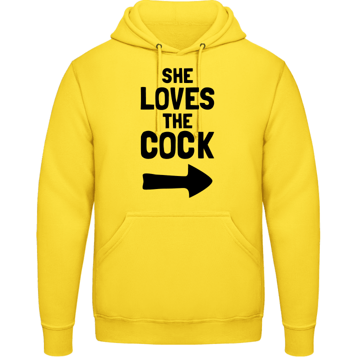 She Loves The Cock Arrow Sweat à capuche contain pic
