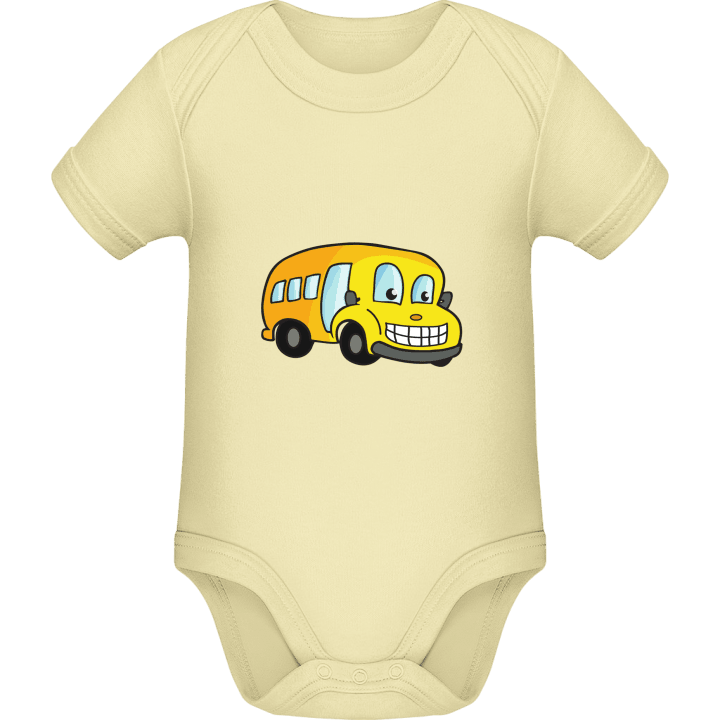 School Bus Comic Baby romperdress contain pic