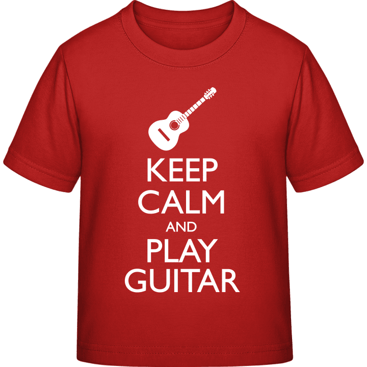 Keep Calm And Play Guitar T-shirt för barn contain pic