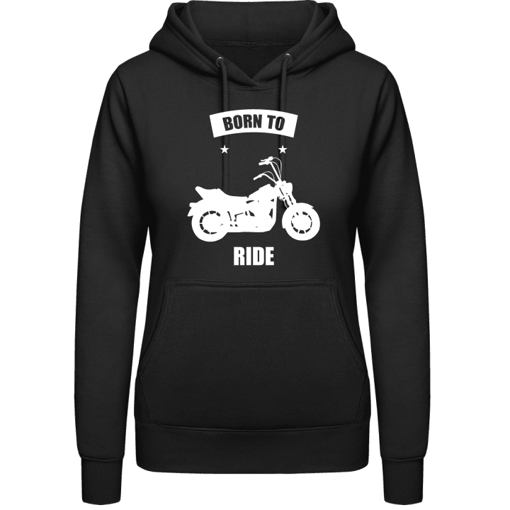 Born To Ride Logo Hoodie för kvinnor 0 image