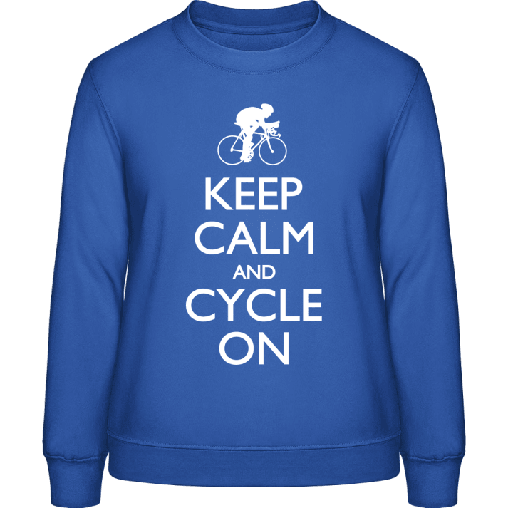 Keep Calm and Cycle on Vrouwen Sweatshirt contain pic
