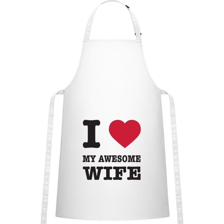 I Love My Awesome Wife Förkläde för matlagning contain pic