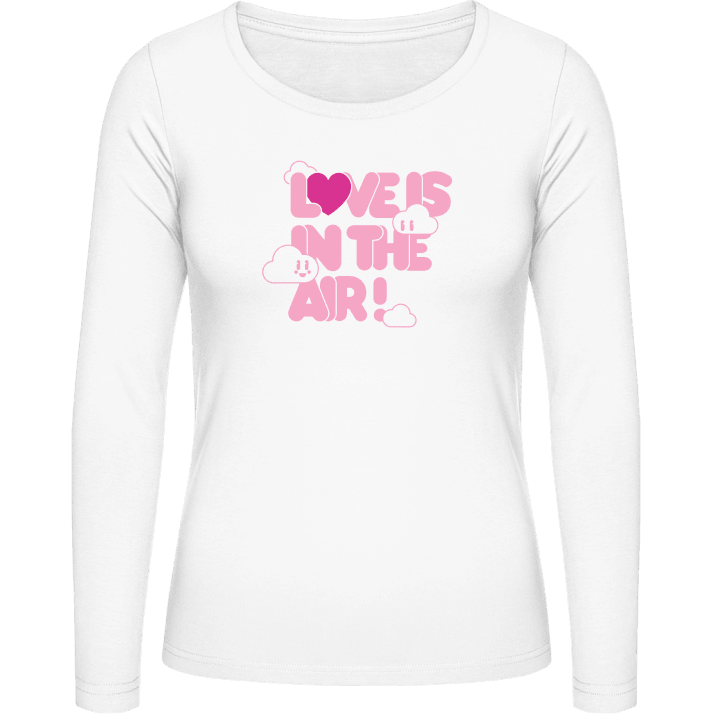 Love Is In The Air Langermet skjorte for kvinner contain pic
