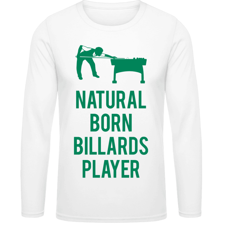 Natural Born Billiards Player Camicia a maniche lunghe contain pic