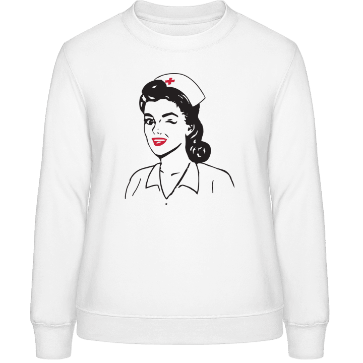 Hot Nurse Vrouwen Sweatshirt contain pic