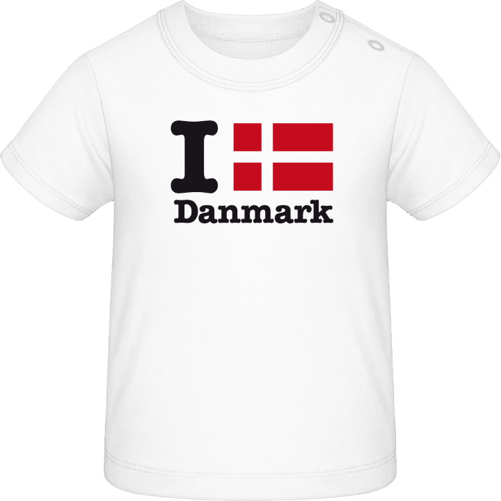 I Love Danmark Baby T-skjorte contain pic