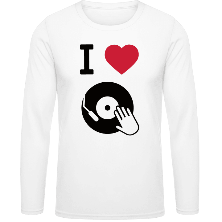 I Love Vinyl Scratching Long Sleeve Shirt contain pic