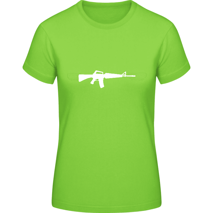 M16 Machine Gun T-shirt för kvinnor contain pic