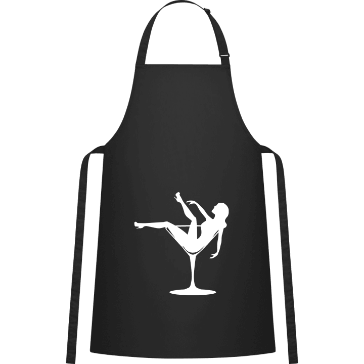Woman In Cocktail Glas Kitchen Apron contain pic
