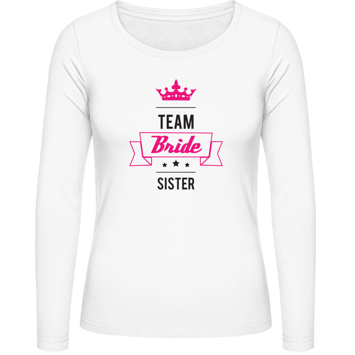 Bridal Team Sister T-shirt à manches longues pour femmes contain pic