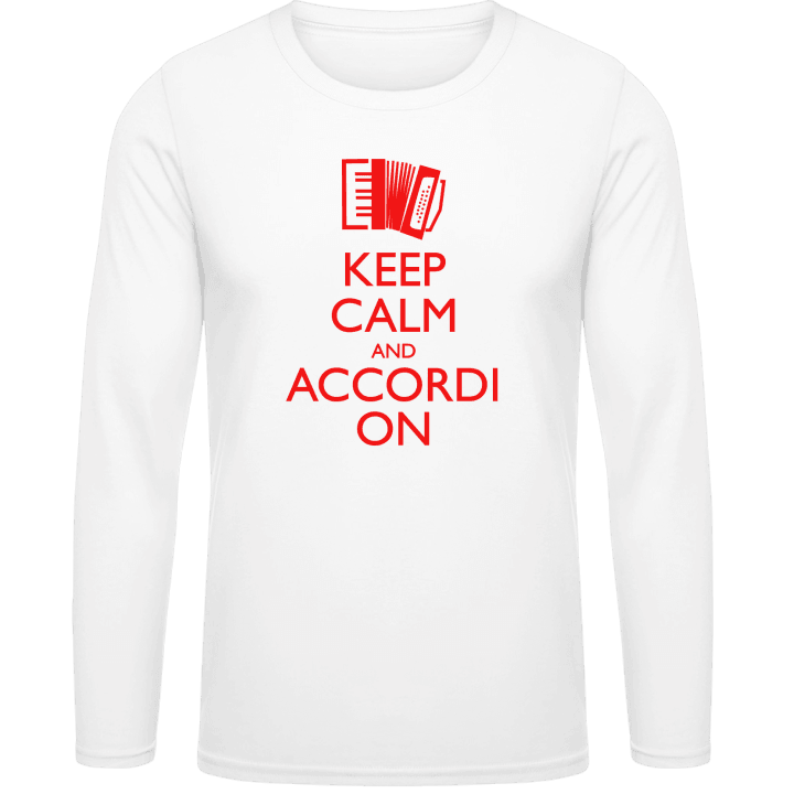 Keep Calm And Accordion Langermet skjorte contain pic