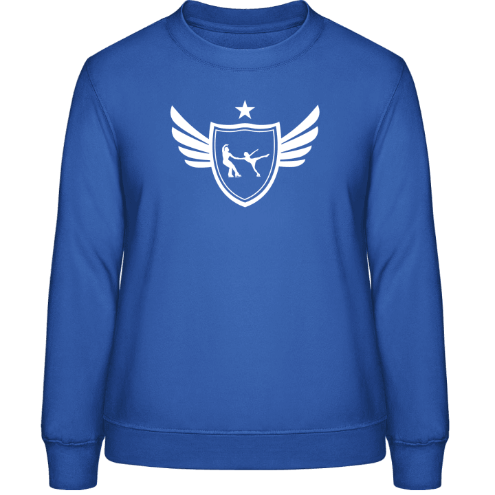 Ice Skating Winged Sweat-shirt pour femme contain pic