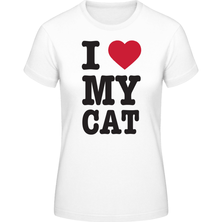 I Love My Cat Vrouwen T-shirt 0 image