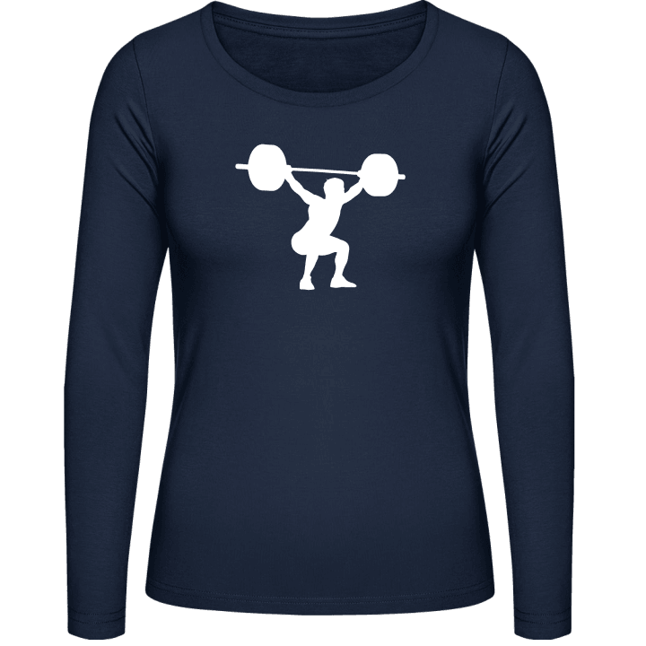 Weightlifter Frauen Langarmshirt contain pic