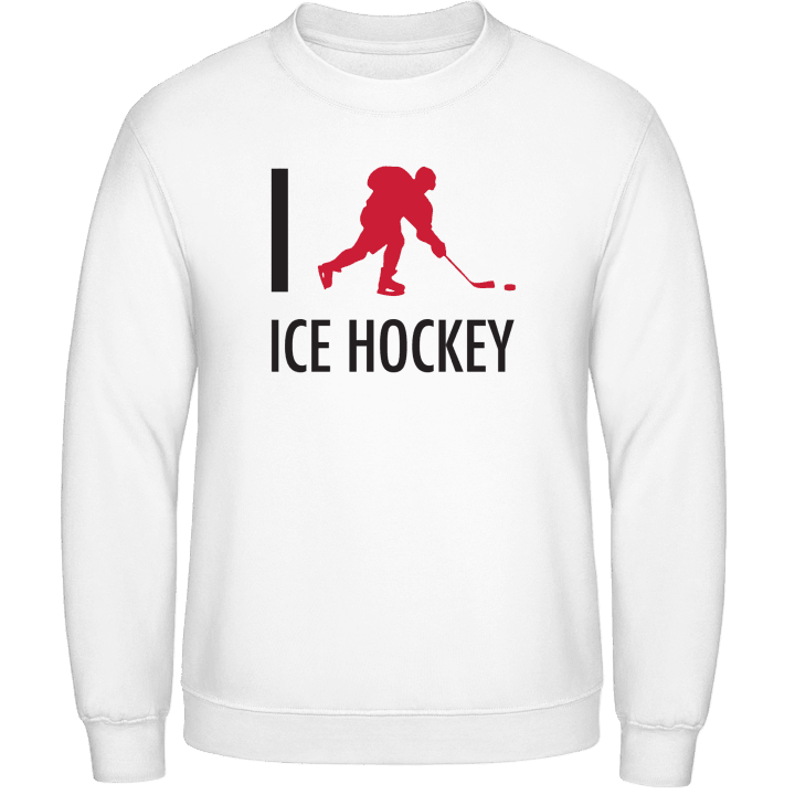 I Love Ice Hockey Sweatshirt contain pic