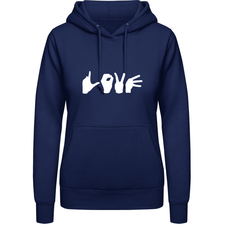 Love Hand Signs Women Hoodie contain pic